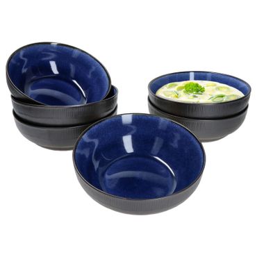 6er Set Schalen Reactive Glaze Navy Blue- Athens _Bild_1