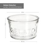 6er Set Gelato Eisbecher Glas 150ml_Bild_6