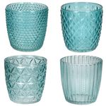 B. F. 4tlg Set Windlicht Marilu eisblau verschiedene Dekore - 2019848_Bild_4