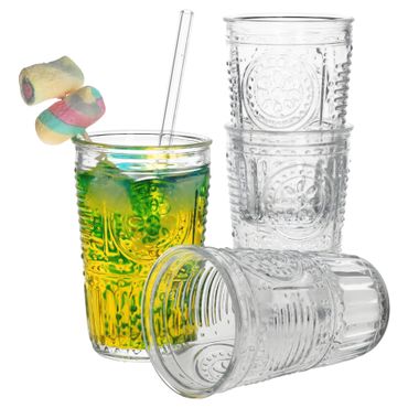 4er Set Romantic Longdrink-Glas klar 340ml_Bild_1