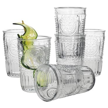 6er Set Romantic Longdrink-Glas klar 340ml_Bild_1