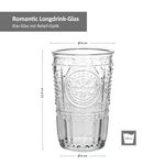 6er Set Romantic Longdrink-Glas klar 340ml_Bild_4