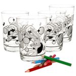 4er Set Bugs Bunny Glas zum Anmalen 350ml - 0168440_Bild_1