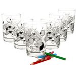 6er Set Bugs Bunny Glas zum Anmalen 350ml - 0168440_Bild_1