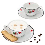 4tlg Set Caffee Amore Cappuccinotasse mit Untertasse - 412857_Bild_1