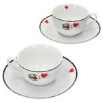 4tlg Set Caffee Amore Cappuccinotasse mit Untertasse - 412857_Bild_2