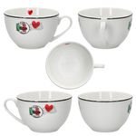 4tlg Set Caffee Amore Cappuccinotasse mit Untertasse - 412857_Bild_4