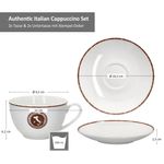 4tlg Set Authentic Italian Cappuccinotasse mit Untertasse - 412888_Bild_6