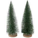 B. 2tlg. Set Deko-Aufsteller Tarvo Tanne grün + Tanne Schnee - 1015289_Bild_1