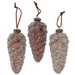 B. 3tlg Set Weihnachts-Anhänger Mikana Tannenzapfen geeist - 2012150_Bild_1