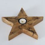 B. 2tlg Set Teelichthalter Percha Stern FLACH aus Mango Holz - 2013425_Bild_4