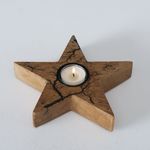 B. 2tlg Set Teelichthalter Percha Stern FLACH aus Mango Holz - 2013425_Bild_5