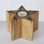 B. 4 tlg Set Teelichthalter Percha Stern HOCH aus Mango Holz - 2013426_Bild_4