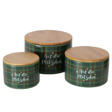 B. 3tlg Set Gebäcksdosen Windsor "Auf die Plätzchen" - 2023404_Bild_1