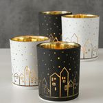 B. 4tlg Set Windlicht Little Town schwarz & weiß - 2012905_Bild_3