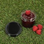 25er Set Sturzglas 125 ml Marmeladenglas Einmachglas Einweckglas To 66 schwarzer Deckel incl. Diamant-Zucker Gelierzauber Rezeptheft_Bild_3