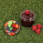 25er Set Sturzglas 125 ml Marmeladenglas Einmachglas Einweckglas To 66 Obst Dekor Deckel incl. Diamant-Zucker Gelierzauber Rezeptheft_Bild_3