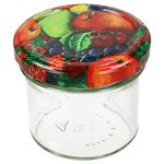 25er Set Sturzglas 125 ml Marmeladenglas Einmachglas Einweckglas To 66 Obst Dekor Deckel incl. Diamant-Zucker Gelierzauber Rezeptheft_Bild_4