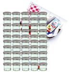 50er Set Sturzglas 125 ml Marmeladenglas Einmachglas Einweckglas To 66 silberner Deckel incl. Diamant-Zucker Gelierzauber Rezeptheft_Bild_1
