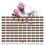 100er Set Sturzglas 125 ml Marmeladenglas Einmachglas Einweckglas To 66 Obst Dekor Deckel incl. Diamant-Zucker Gelierzauber Rezeptheft_Bild_3