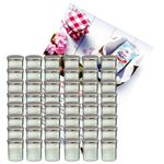 48er Set Sturzglas 350 ml Marmeladenglas Einmachglas Einweckglas To 82 silberner Deckel incl. Diamant-Zucker Gelierzauber Rezeptheft_Bild_1