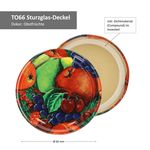 50er Set Deckel To 66 Obst Dekor passend für 125ml Gläser incl. Diamant-Zucker Gelierzauber Rezeptheft_Bild_2