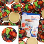 50er Set Deckel To 82 Obst Dekor passend für 230ml / 350ml / 435ml Gläser incl. Diamant-Zucker Gelierzauber Rezeptheft_Bild_1