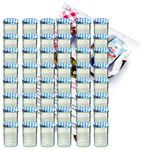 48er Set Sturzglas 435 ml Marmeladenglas Einmachglas Einweckglas To 82 blau karierter Deckel incl. Diamant-Zucker Gelierzauber Rezeptheft_Bild_1