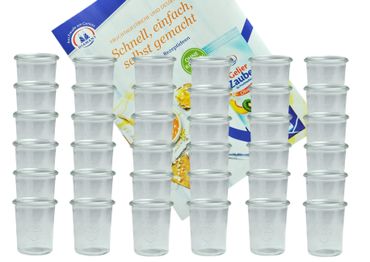 36er Set Weck Gläser 160 ml Sturzgläser incl. Diamant-Zucker Gelierzauber Rezeptheft_Bild_2