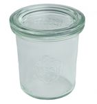 36er Set Weck Gläser 140 ml Sturzgläser mit 36 Glasdeckeln incl. Diamant-Zucker Gelierzauber Rezeptheft_Bild_1