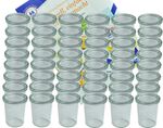 48er Set Weck Gläser 160 ml Sturzgläser mit 48 Glasdeckeln incl. Diamant-Zucker Gelierzauber Rezeptheft_Bild_3