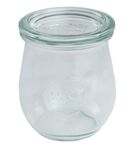 24er Set Weck Gläser 220 ml Tulpengläser mit 24 Glasdeckeln incl. Diamant-Zucker Gelierzauber Rezeptheft_Bild_1