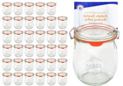 MamboCat-4612-104128-36er-Set-Weck-Glaeser-220-ml-Tu.jpg 36 Einkochringen und 72 Klammern incl. Diamant-Zucker Gelierzauber Rezeptheft_Bild_4