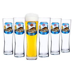 01-Sahm-Paulaner-Oktoberfest-Weissbierglaeser-6er-se.jpg 5 Liter Bierglas mit Oktoberfest Dekor_Bild_1