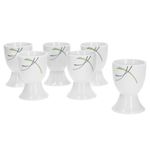 8cm - weißes Porzellan mit Liniendekor 6 Stück_Bild_2