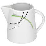 Set Zuckerdose 28cl & Milchkännchen 23cl Donna - weißes Porzellan mit Liniendekor 2-teilig_Bild_2