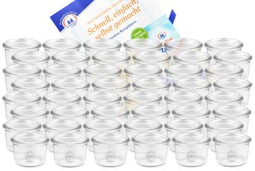 48er Set Weck Gläser 80ml Sturzgläser inkl. Gelierzauber Rezeptheft von Diamantzucker_Bild_3