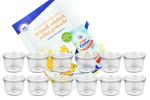 12er Set Weck Gläser 80ml Sturzgläser mit 12 Glasdeckeln inkl. Gelierzauber Rezeptheft von Diamantzucker_Bild_5
