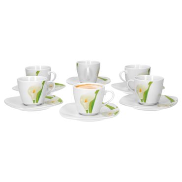 6er Set Espressotasse mit Espressountertasse Calla _Bild_1