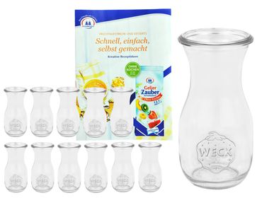 12er Set Weck Gläser 290ml Saftflasche inkl. Gelierzauber Rezeptheft von Diamantzucker_Bild_3