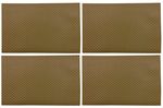 4er Set Tischsets / Platzsets aus Kunststoff im ansprechenden Braun gewebten Design_Bild_2