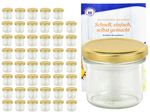 48er Set Sturzglas 125 ml To 66 goldener Deckel incl. Diamant Gelierzauber Rezeptheft_Bild_3