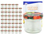 48er Set Sturzglas 125 ml To 66 Obst Dekor Deckel incl. Diamant Gelierzauber Rezeptheft_Bild_3