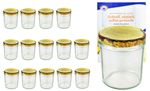15er Set Sturzglas 350 ml To 82 Holzdekor Deckel incl. Diamant Gelierzauber Rezeptheft_Bild_4