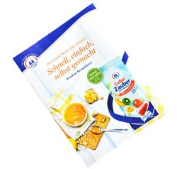 rezeptheft.jpg 15er Set Sturzglas 350 ml To 82 Holzdekor Deckel incl. Diamant Gelierzauber Rezeptheft_Bild_3