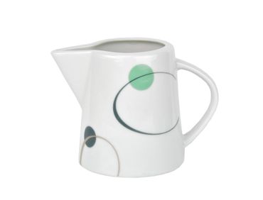 Milchkännchen Corona 22cl Porzellan weiß mit Dekor