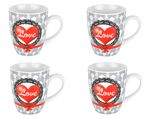 4er Set Kaffeebecher Herz 35cl Herzbecher_Bild_2