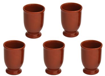 5er Set Lasierte Tonbecher 175ml ideal für Honigwein_Bild_2