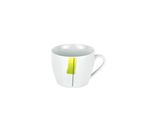 6er Set Espressotasse mit Espressountertasse Manhattan Porzellan weiß mit Dekor_Bild_2