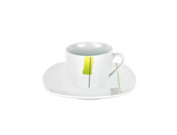 espressotasse-untert-.jpg 6er Set Espressotasse mit Espressountertasse Manhattan Porzellan weiß mit Dekor_Bild_1